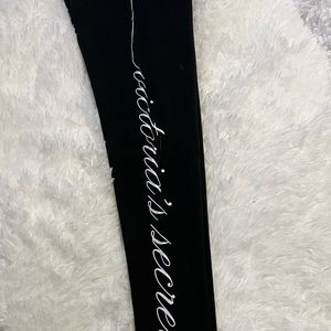 Victoria Secret foldover graphic leggings size xsmall/long (discontinued)